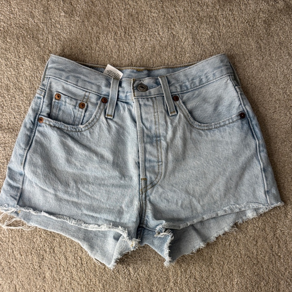 Levi's Light Blue Jean Shorts for Women